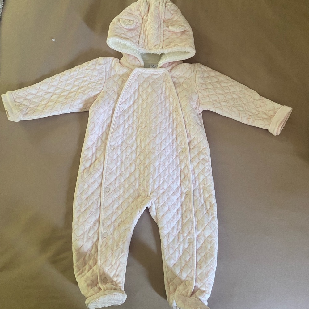 Nordstrom Quilted Baby Bunting in Pink